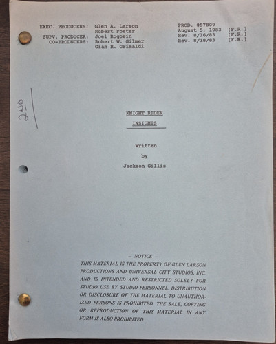Rare knight rider - knight, script