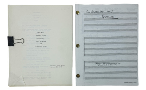 Vintage film script - &,