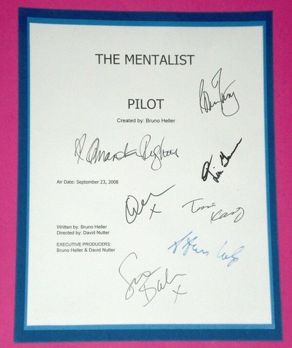 The mentalist script signed - the,
