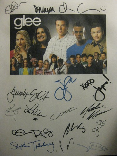 Glee signed pilot script x16 - signed,