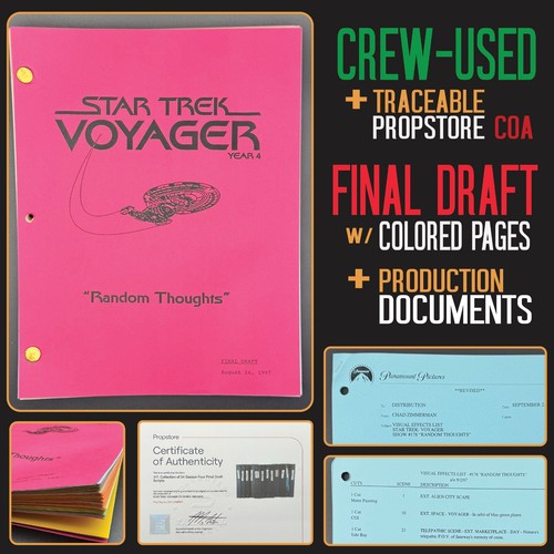 Star trek voyager script lot - star,