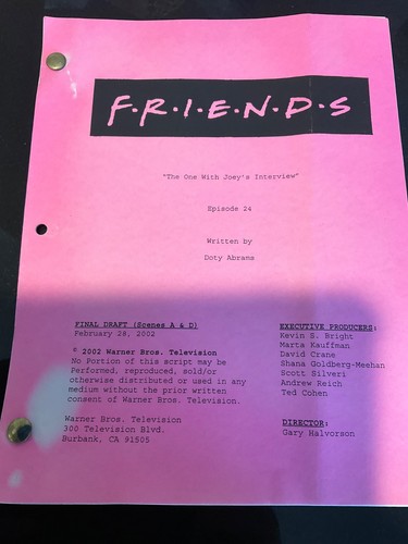 Original friends script 2002 - original,